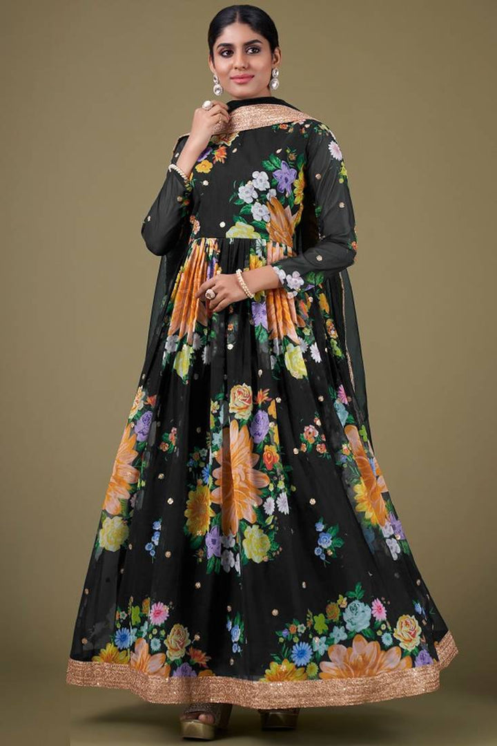 Elegant Designer Anarkali | Soft Net Dupatta with Embroidery Work