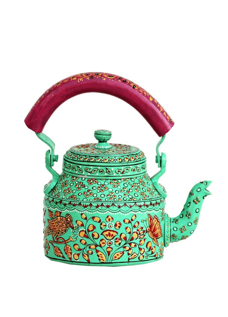 Artistic Painted Tea Pot | Creative Kitchen & Dining Accent