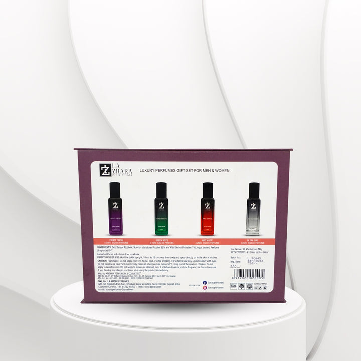 Luxury Premium Perfumes Gift Set | 4 × 20ML for Men & Women Fragrance Set