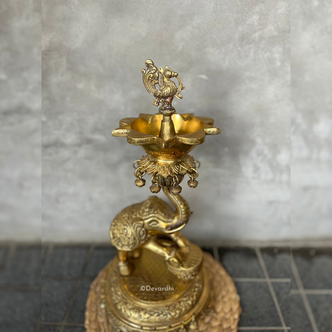 Gajkusum Deepak | Spiritual Elephant Lamp for Home Decor