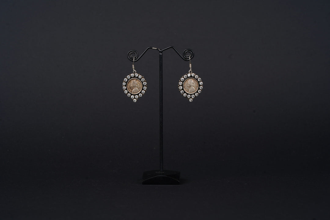 Traditional Jhumka Earrings | 92.5 Silver & American Diamond Design