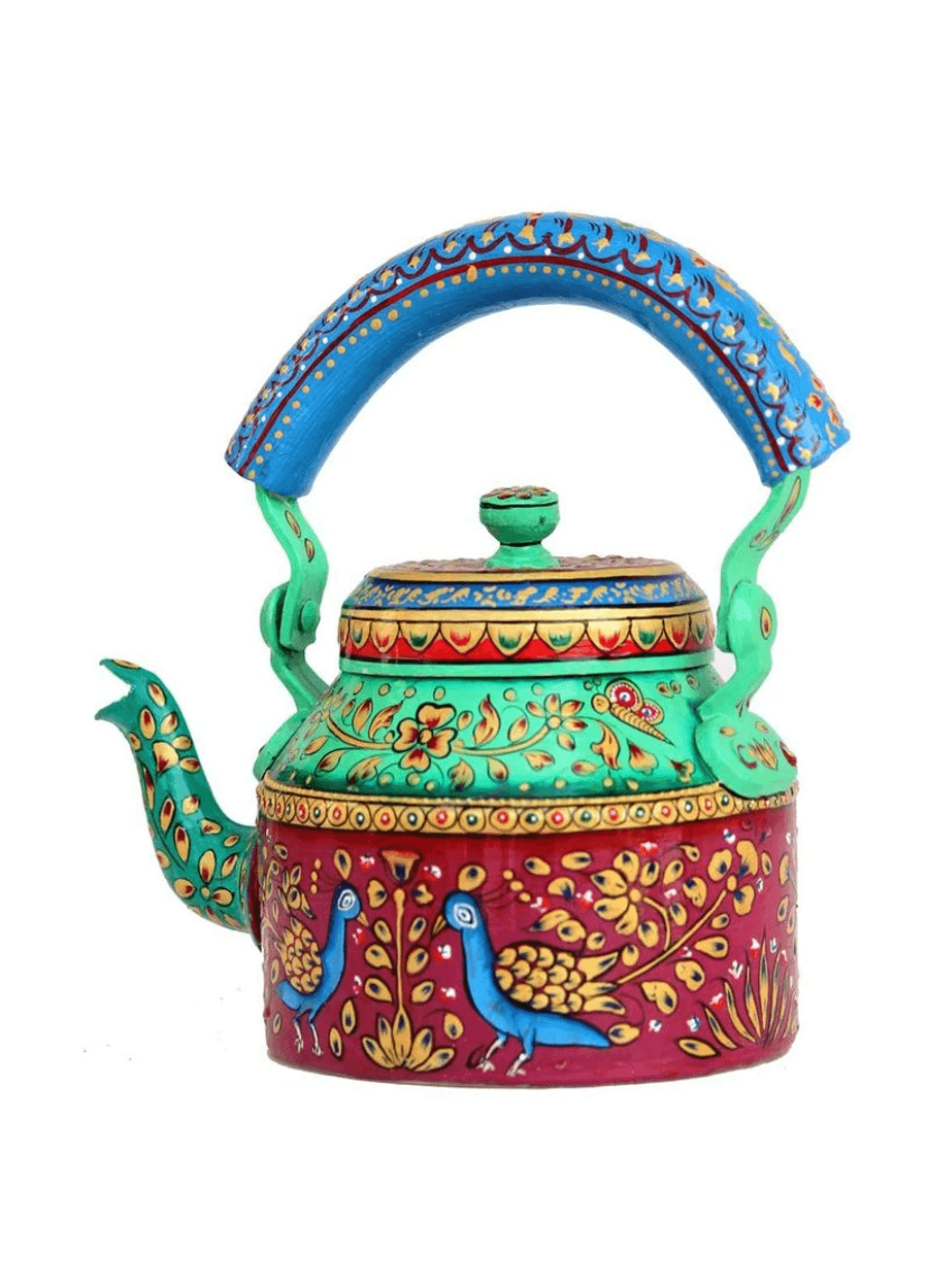 Vintage Style Tea Pot | Authentic Rajasthani Art Kettle