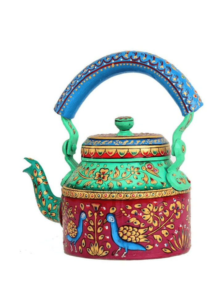 Vintage Style Tea Pot | Authentic Rajasthani Art Kettle