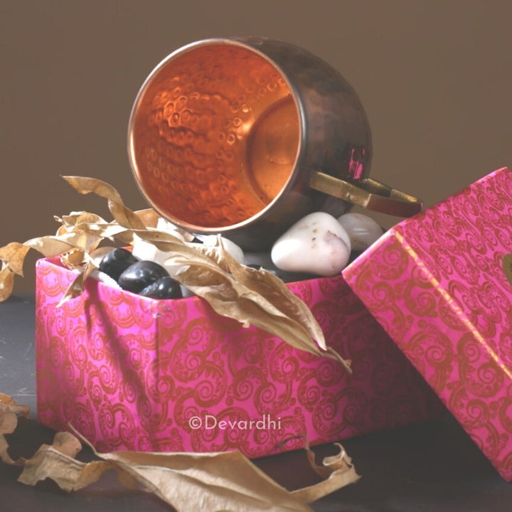 Copper Hammered Mugs Set | Aasavam 2 Pcs for Dining Delight