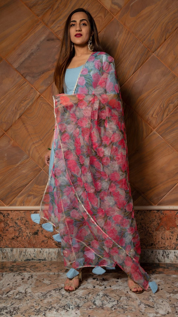 FIZA PURE COTTON SUIT SET - Pomcha Jaipur