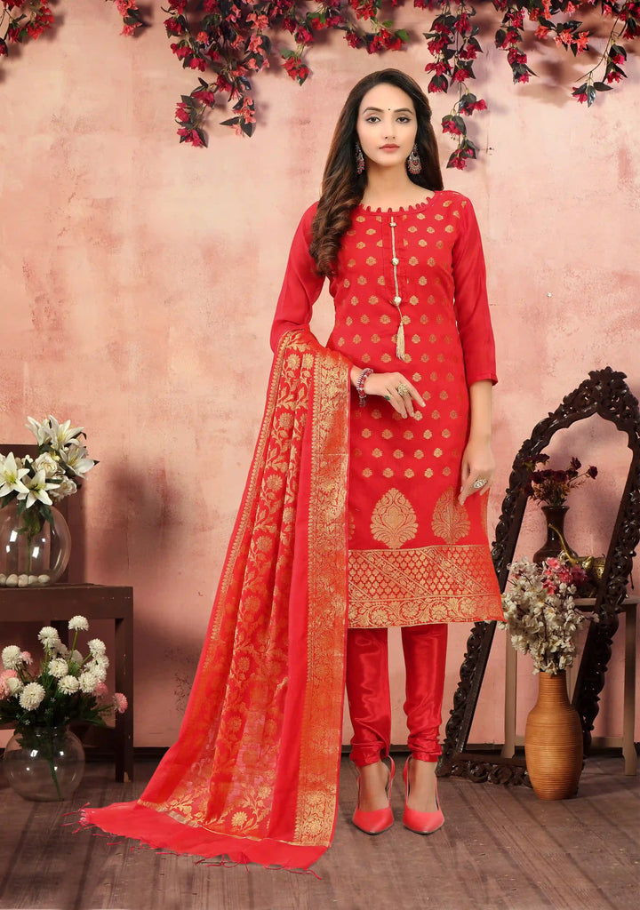 Premium Fancy Jacquard Suit | Traditional Banarasi Weaving Design