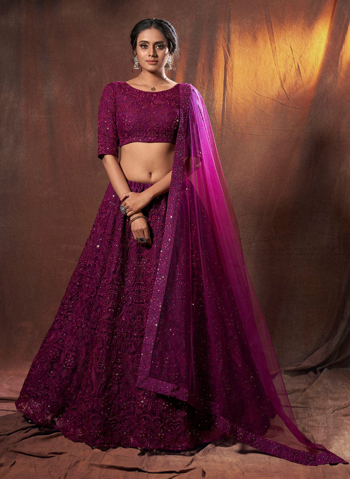 Designer Light Fancy Lehenga Thread & Sequins Work | Party Outfit & Festive Wear