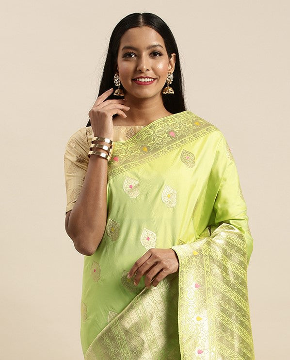Jacquard-Silk Saree | Elegant Woven Designer Attire for Special Occasions