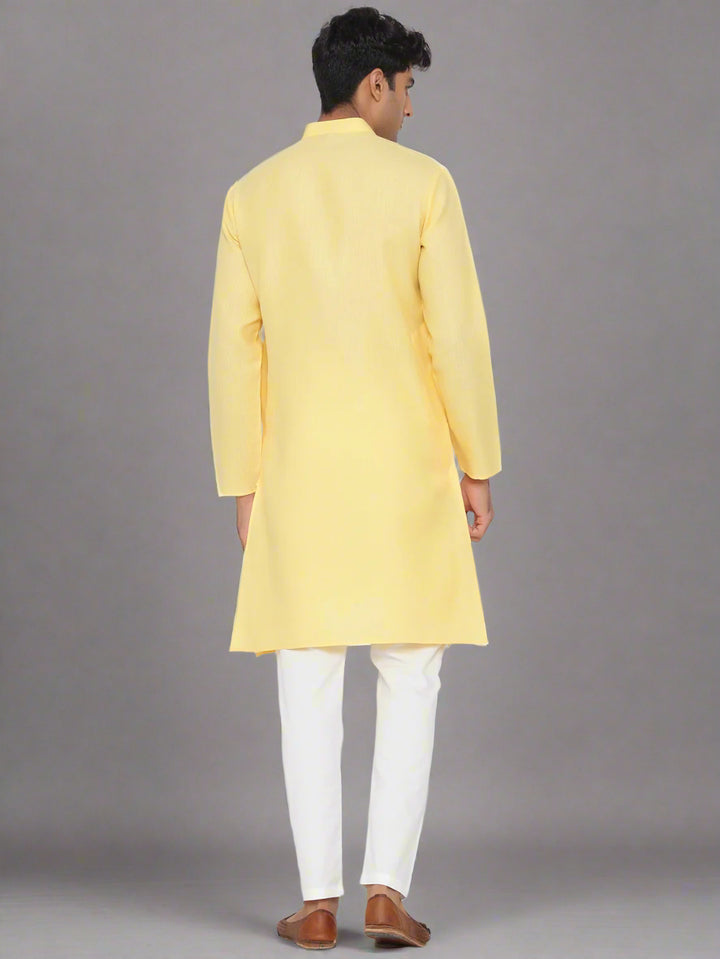 Cotton Kurta Pajama Set for Men | Plain Design Festive and Wedding Wear