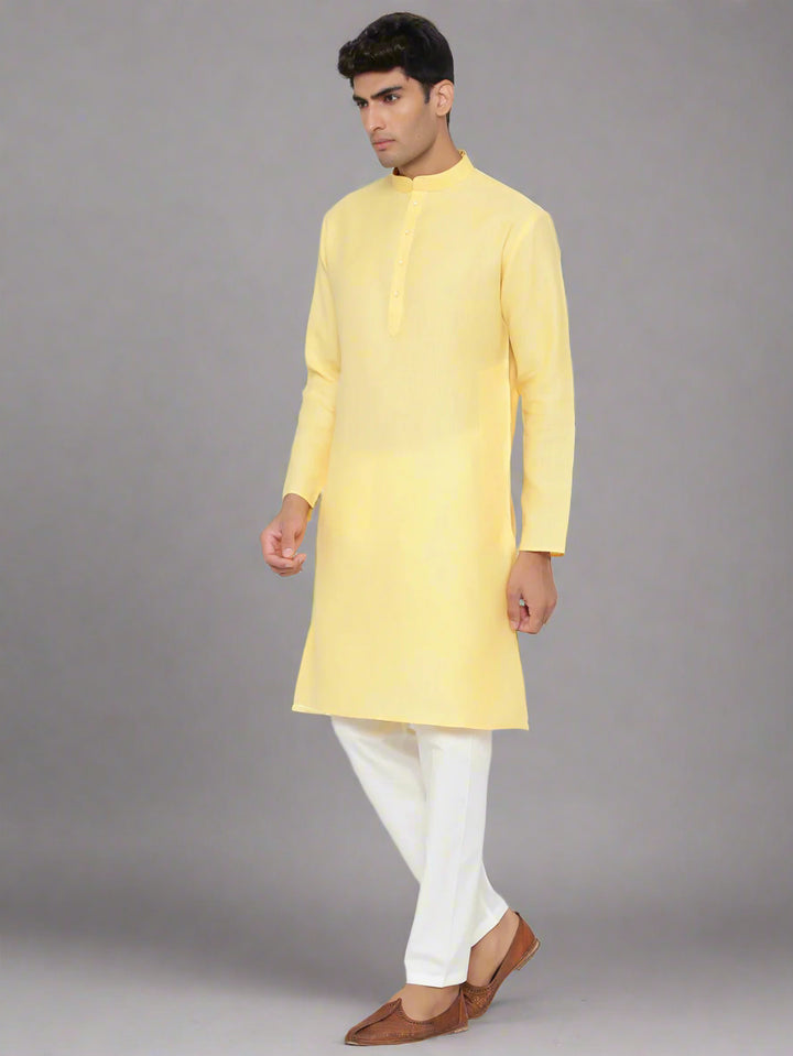 Cotton Kurta Pajama Set for Men | Plain Design Festive and Wedding Wear