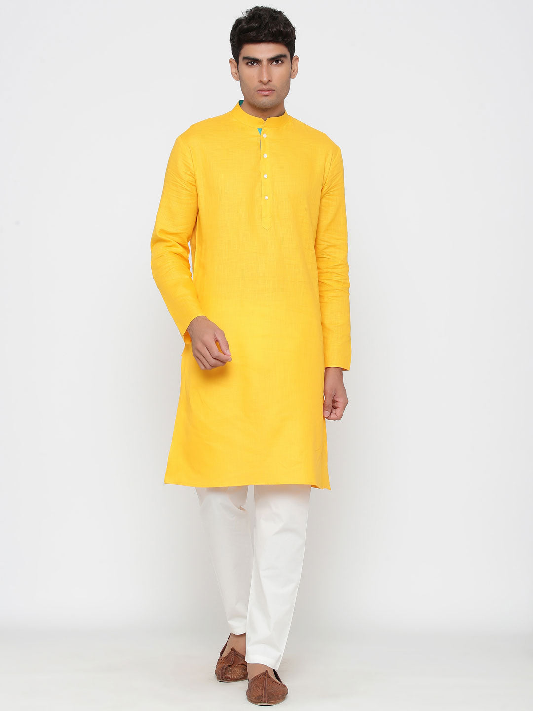 Cotton Kurta Pajama Set for Men | Plain Design Festive and Wedding Wear