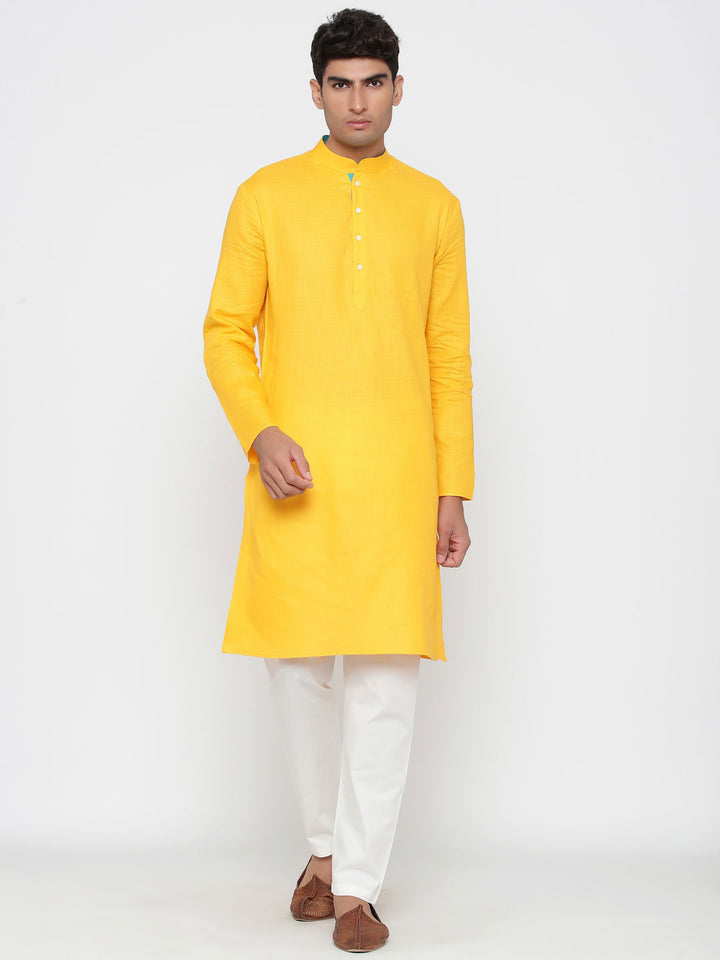 Cotton Kurta Pajama Set for Men | Plain Design Festive and Wedding Wear