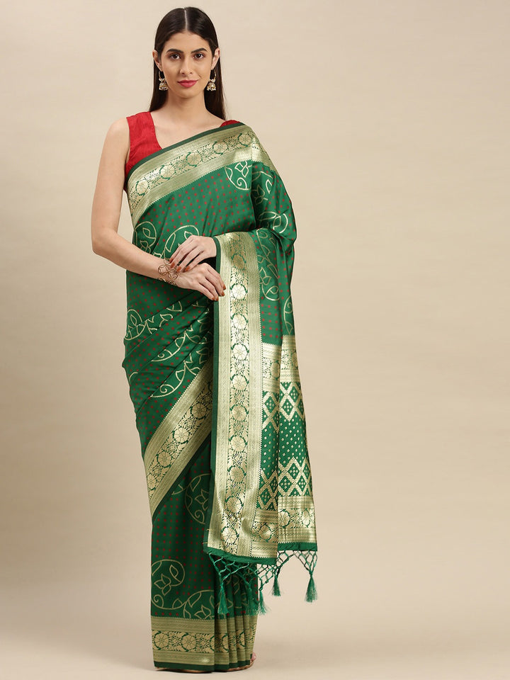 Elegant Banarasi Silk Saree | Perfect for Weddings, Poojas & Festive Celebrations