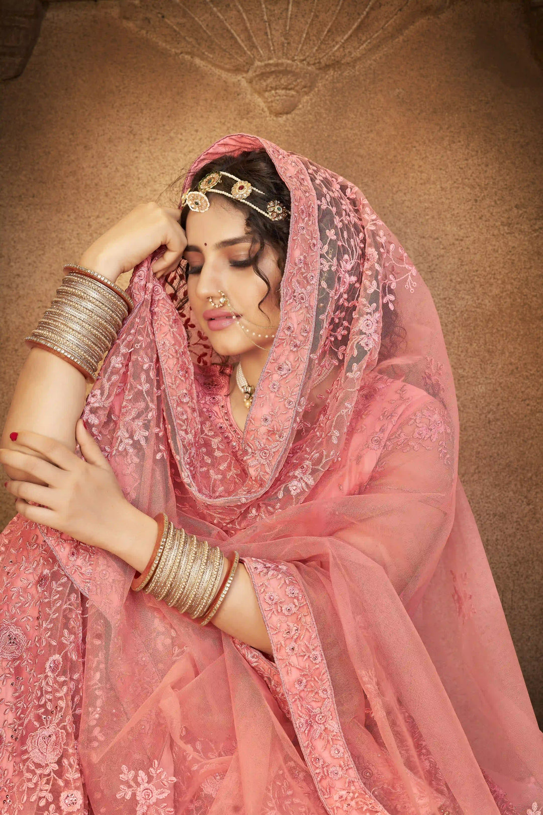 Designer Net Lehenga Choli | Sequins Embroidery Wedding and Partywear