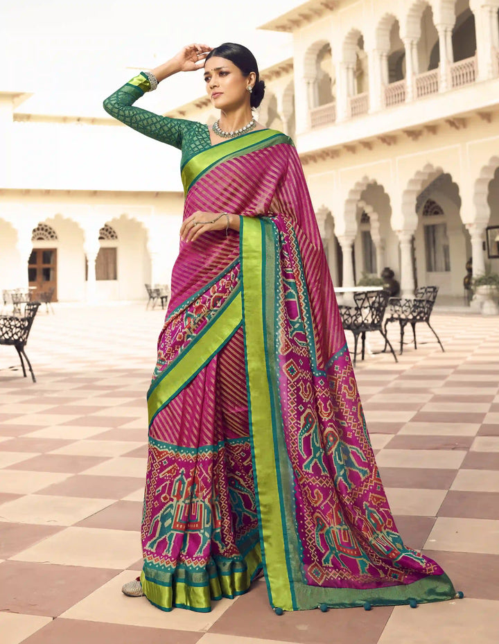 Designer Brasso Saree with Art-Silk Blouse | Festive & Traditional Elegance