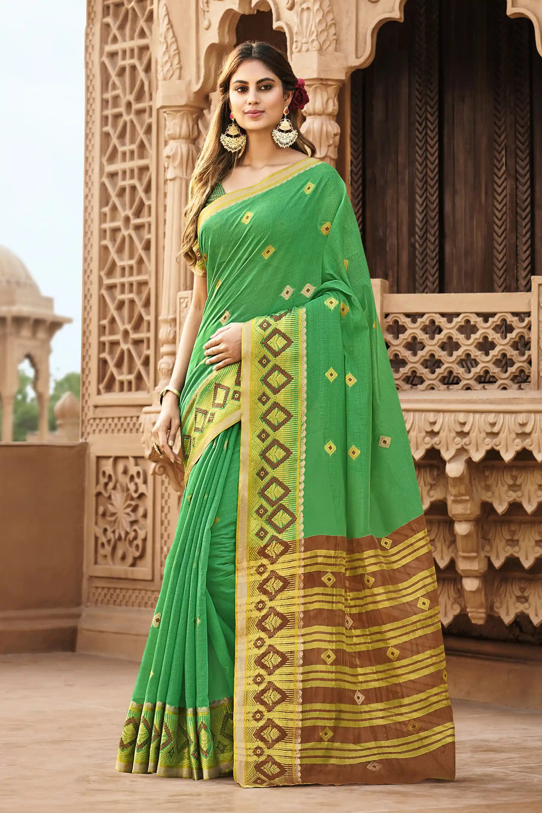 Cotton Saree with Rich Pallu | Perfect for Special Events & Occasions