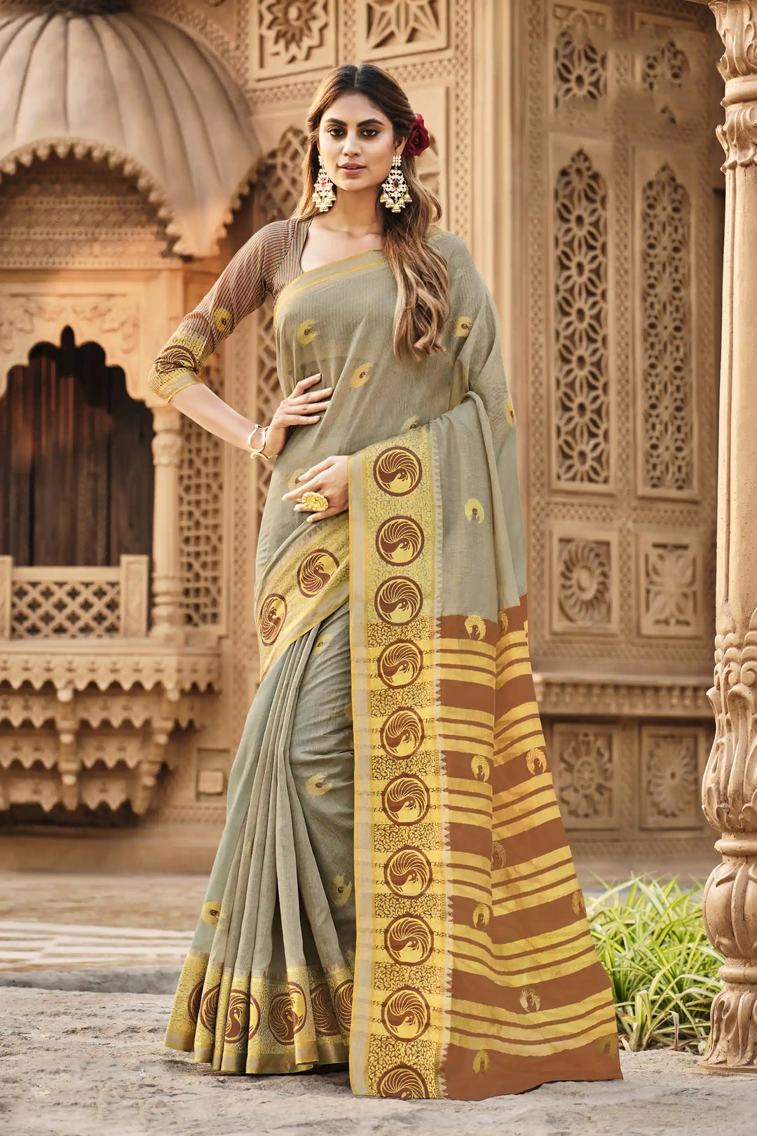 Cotton Saree with Rich-Pallu | Traditional Wedding & Party Essential