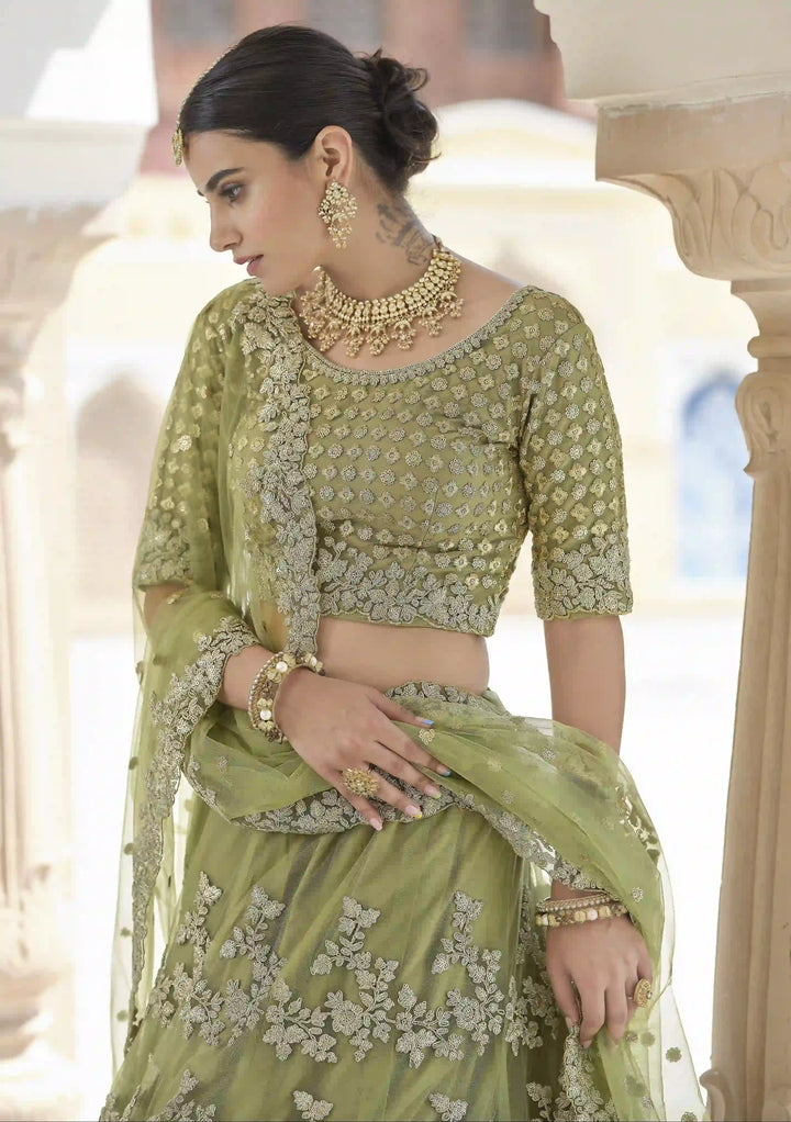 Elegant Dori Work Soft-Net Lehenga | Perfect for Weddings and Special Events