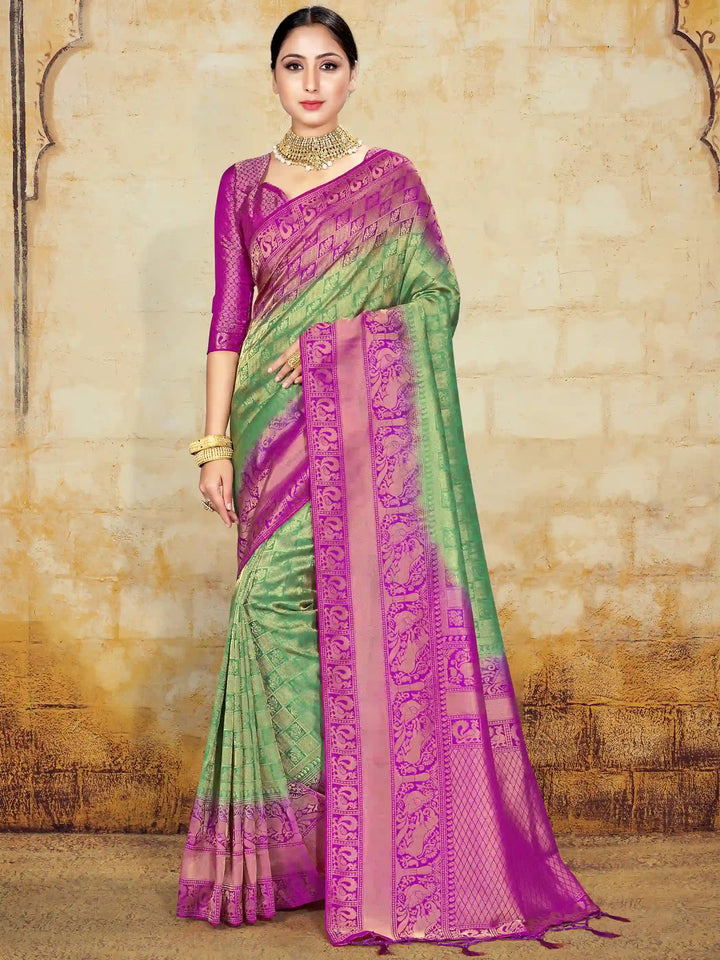 Designer Art-Silk Saree | Wedding & Party Wear with Traditional Weaving