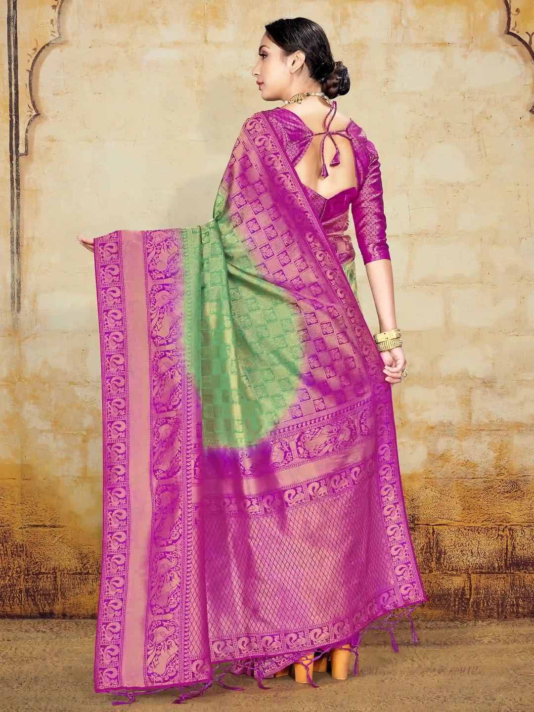 Designer Art-Silk Saree | Wedding & Party Wear with Traditional Weaving
