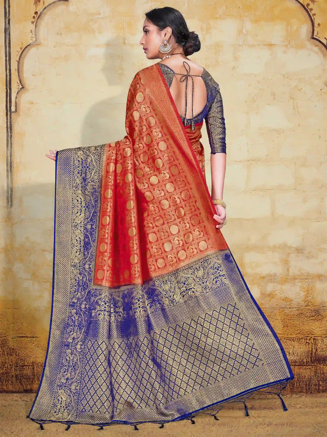 Art-Silk Designer Saree | Perfect for Weddings & Parties with Elegant Weaving Work