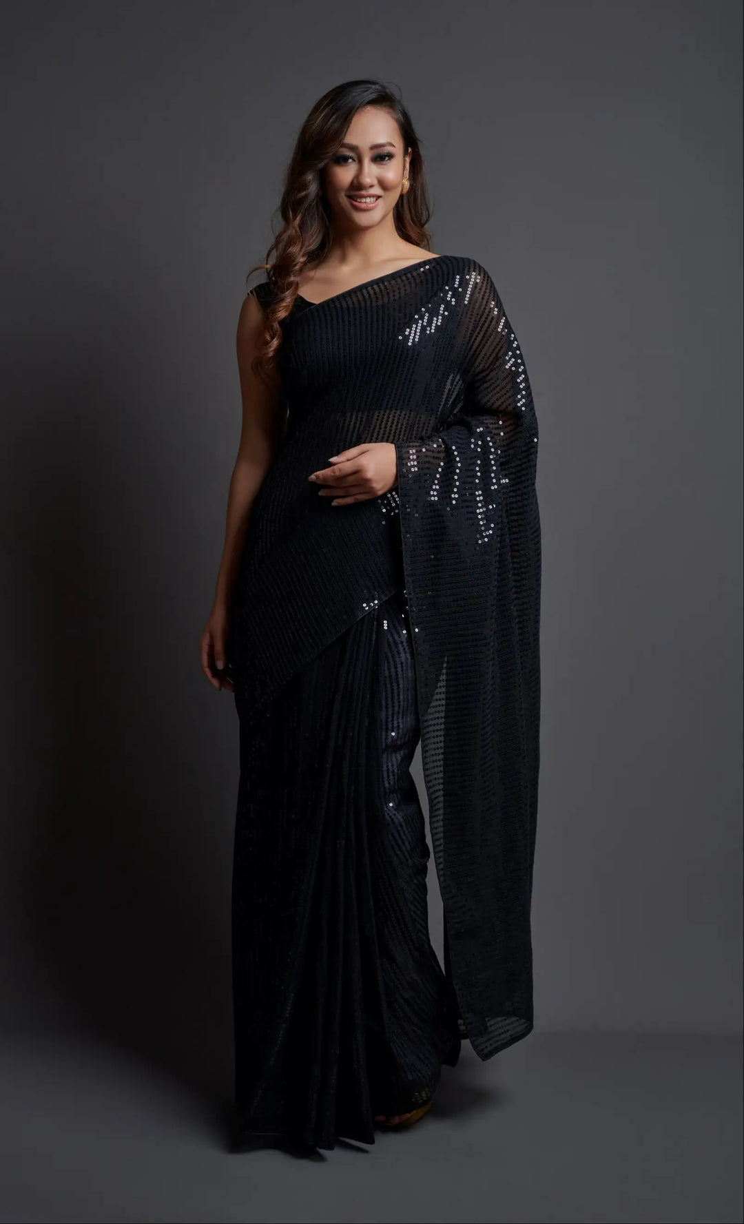 Designer Georgette Saree | Banglori Silk Blouse for Wedding Wear