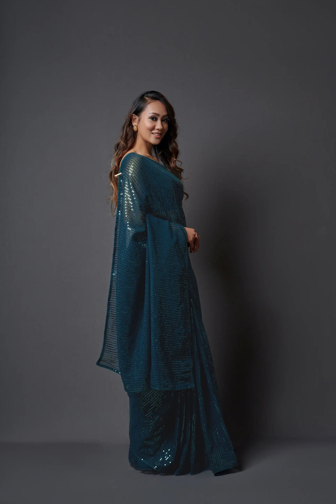 Designer Georgette Saree | Banglori Silk Blouse for Wedding Wear