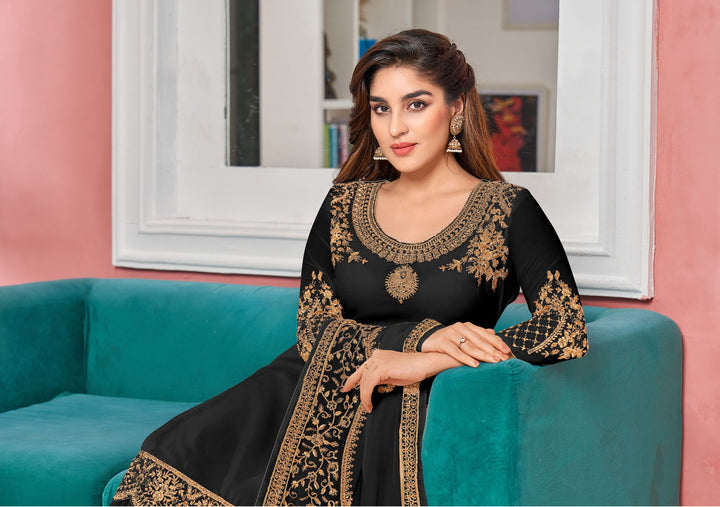 Faux-Georgette Designer Salwar Kameez | Intricate Embroidery for Weddings