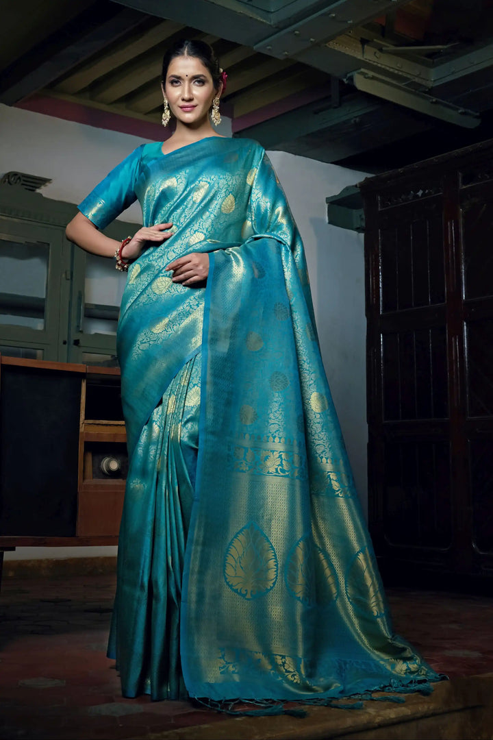 Stunning Kanjivaram Silk Saree with | Unmatched Beauty for Grand Occasions