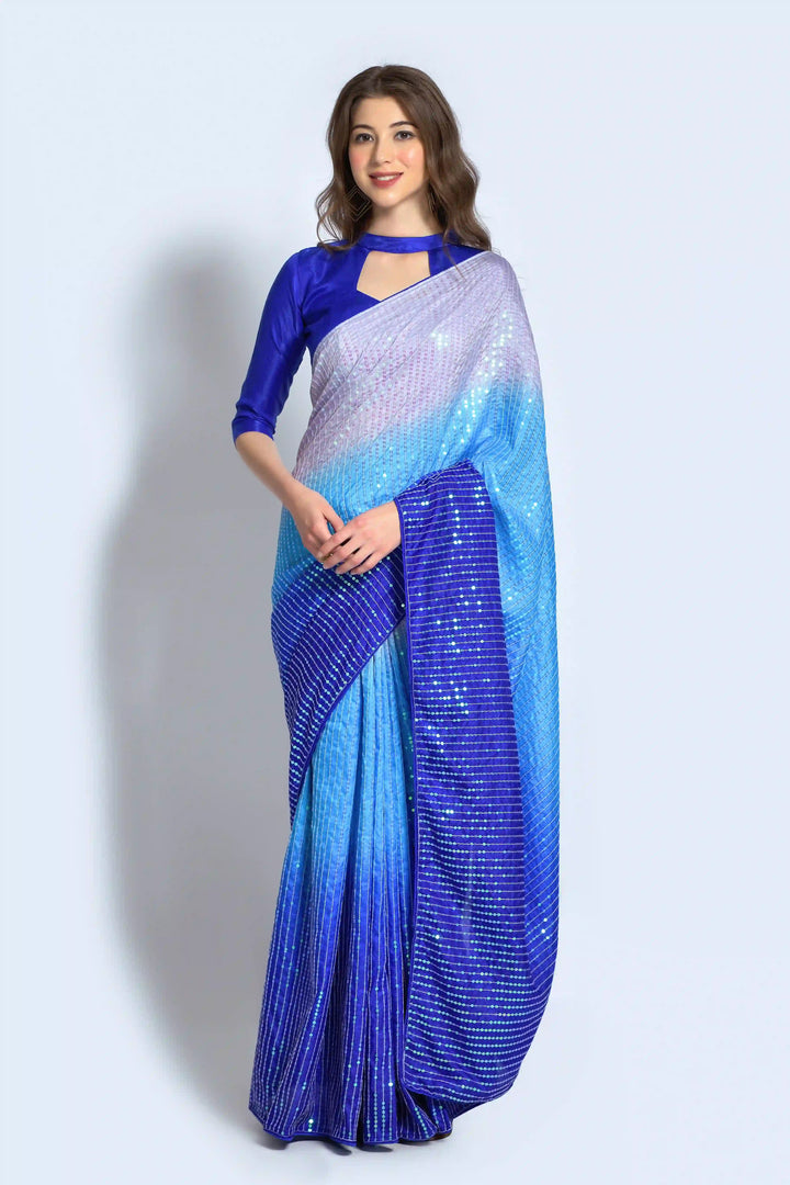 Stunning Georgette Saree with | Unmatched Beauty for Grand Occasions