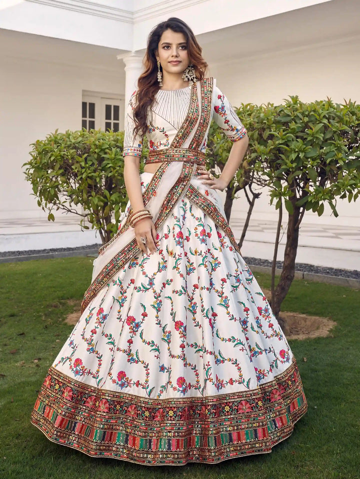 Gorgeous Silk Lehenga with Dupatta | A Captivating Traditional Ensemble