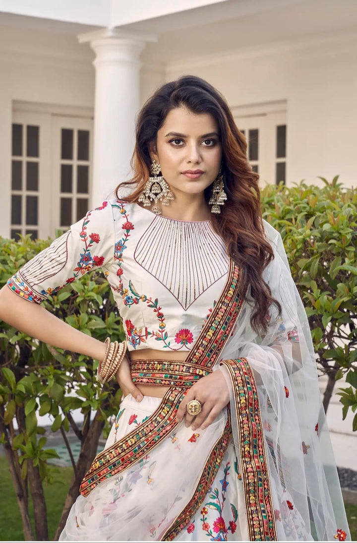 Gorgeous Silk Lehenga with Dupatta | A Captivating Traditional Ensemble