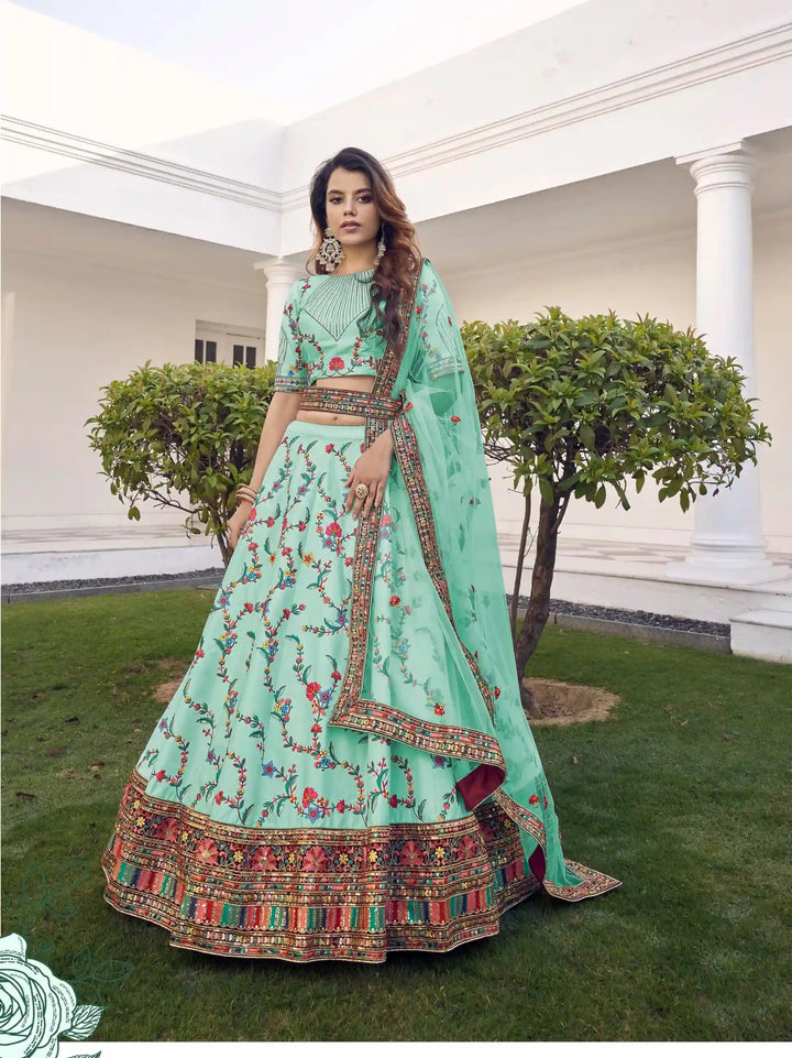 Gorgeous Silk Lehenga with Dupatta | A Captivating Traditional Ensemble