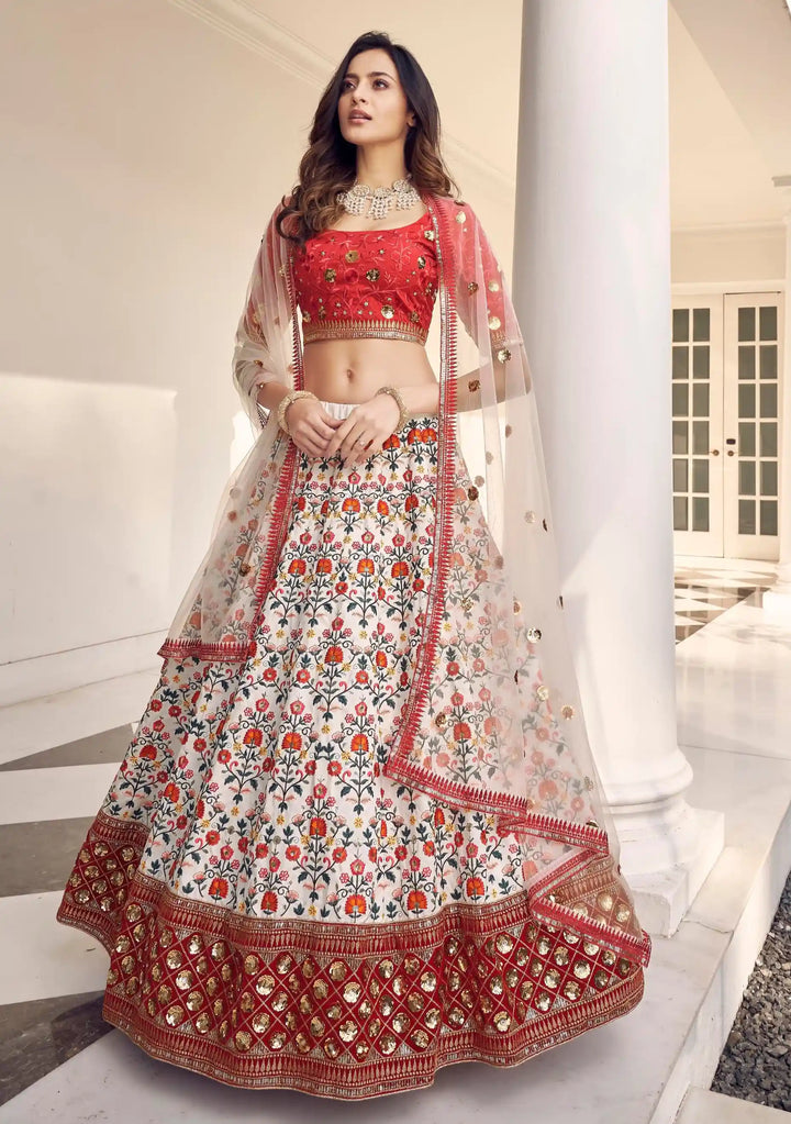 Exquisite Art Silk Lehenga with Dupatta | A Stylish and Sophisticated Choice