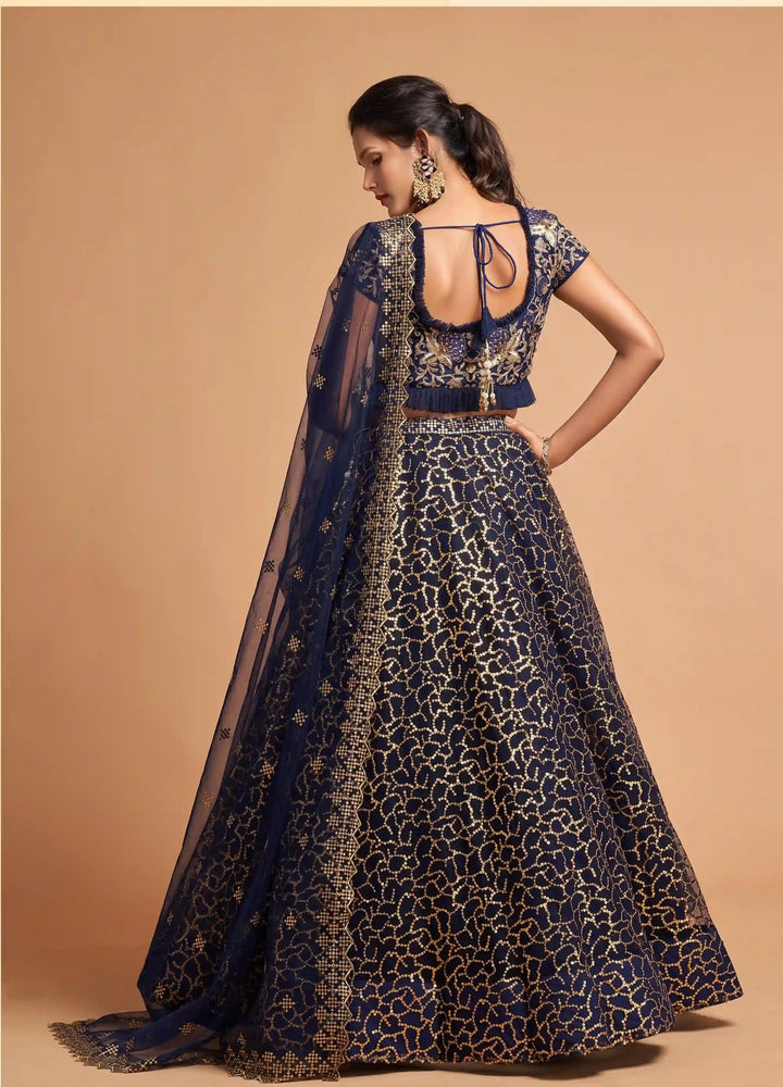 Elegant Soft-Net Lehenga with Jari & Embroidery for Weddings | Party Wear
