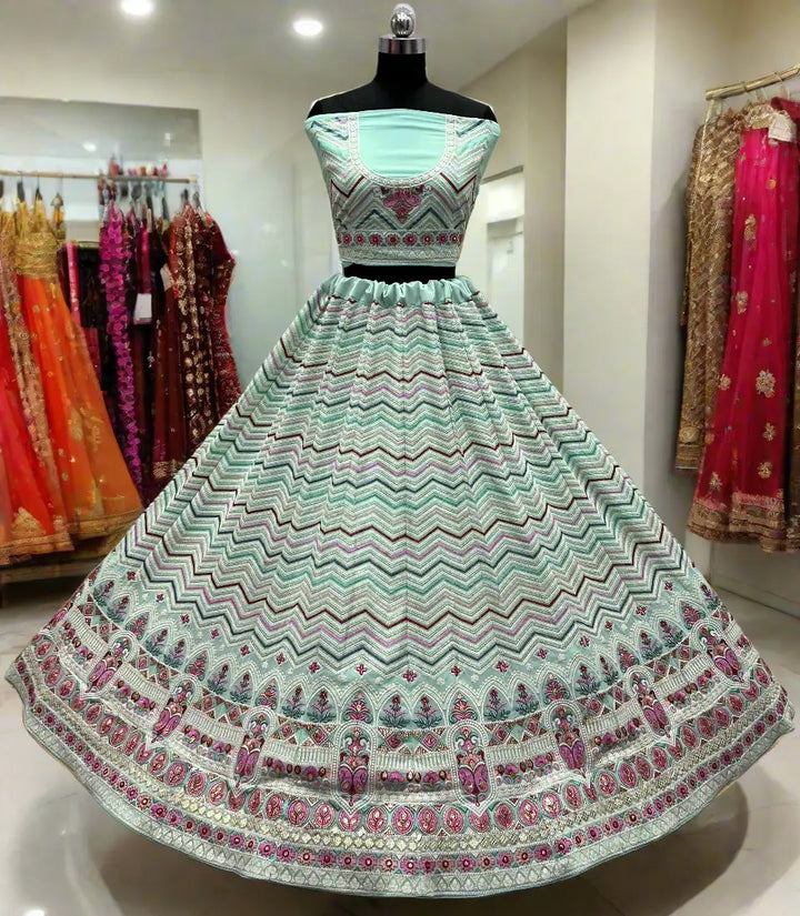 Breathtaking Georgette Lehenga with Dupatta | Elegance Redefined for Brides
