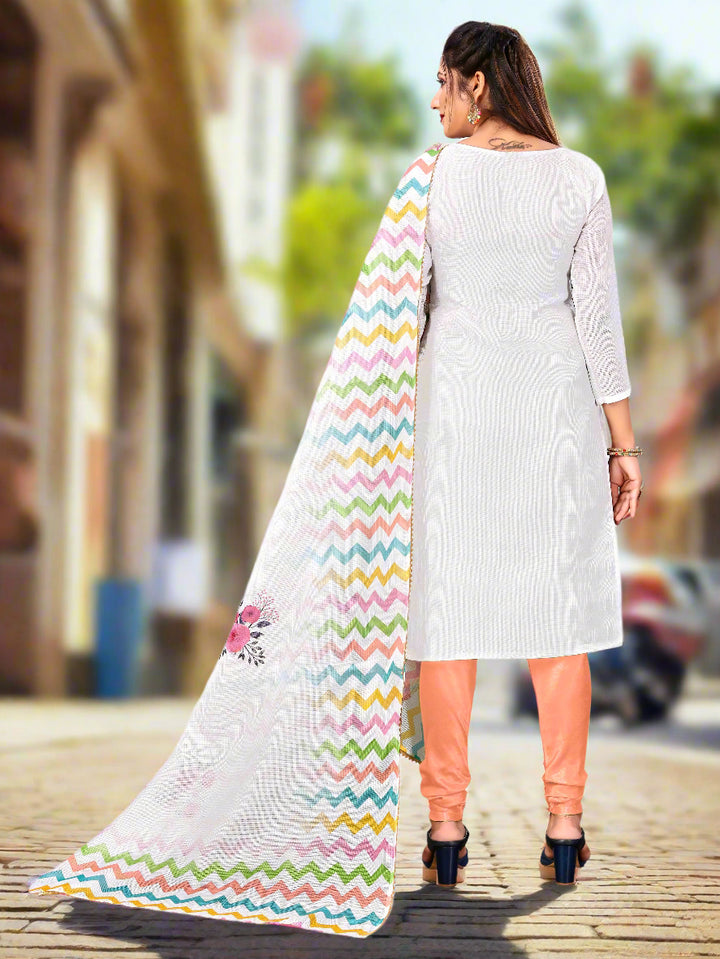Kota-Checks Salwar Kameez | Digital Printed Three-Quarter Sleeve for Weddings