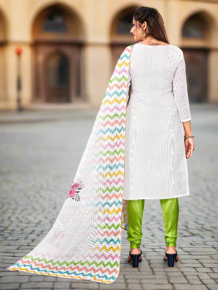 Kota-Checks Salwar Kameez | Digital Printed Three-Quarter Sleeve for Weddings
