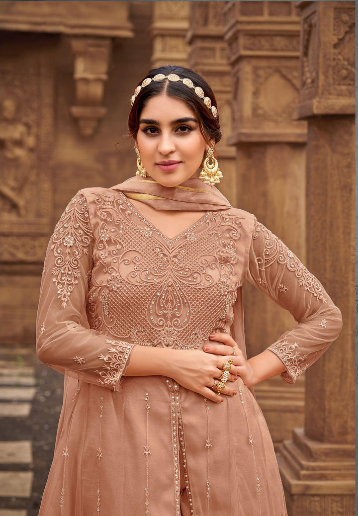 Designer Anarkali Set | Heavy Embroidery & Diamond Work for Weddings