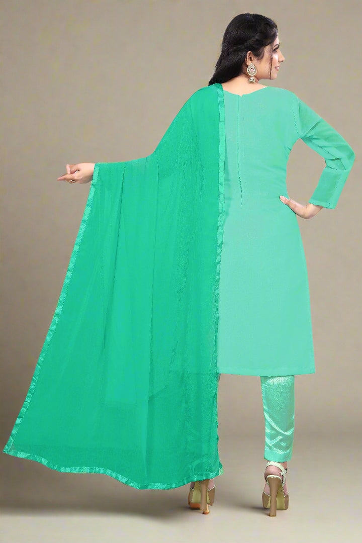 Elegant Georgette Suit for Women | Santoon Bottom & Designer Embroidery