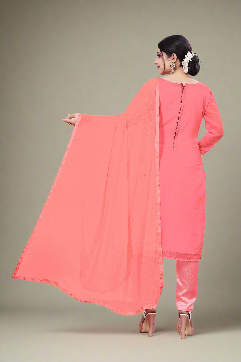 Elegant Georgette Suit for Women | Santoon Bottom & Designer Embroidery