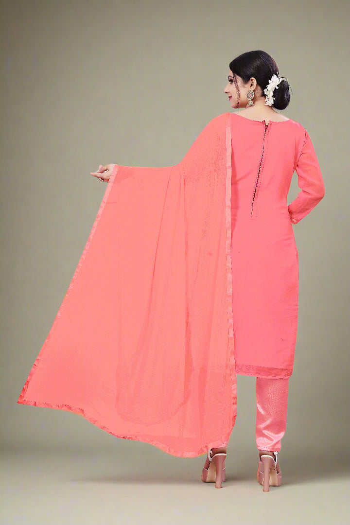 Elegant Georgette Suit for Women | Santoon Bottom & Designer Embroidery