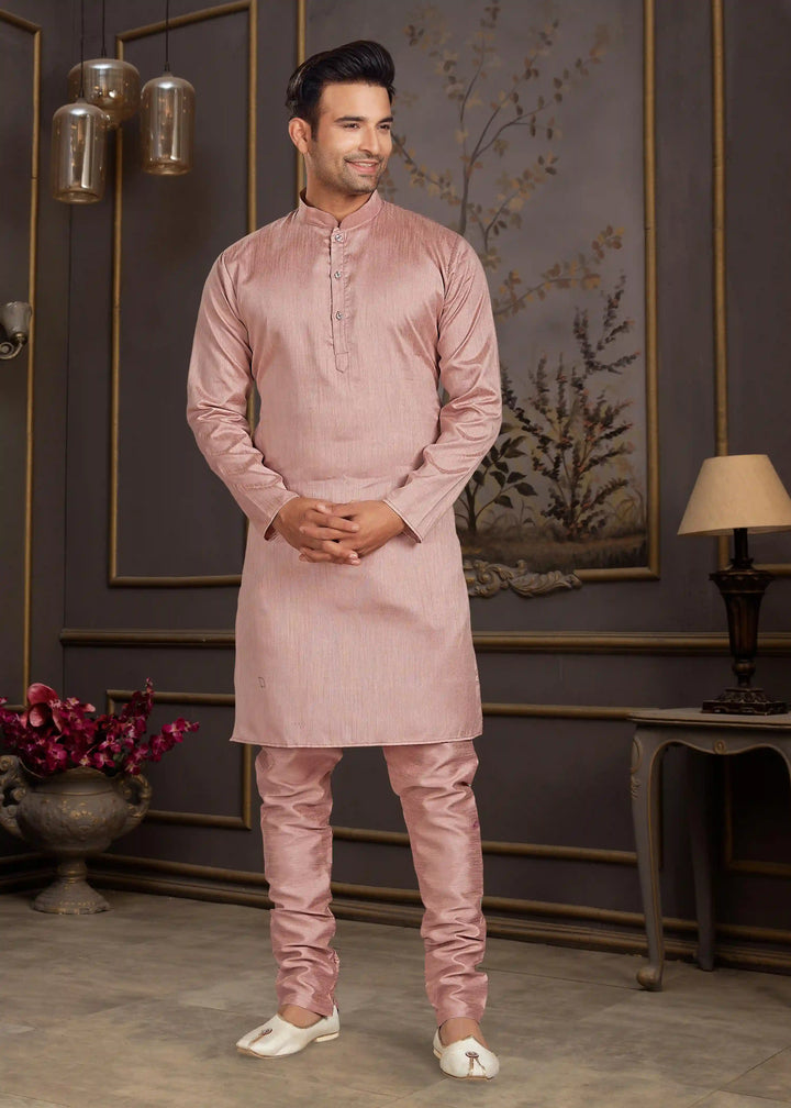 Malai Silk Kurta with Estela Silk Jacket | Thread & Mirror Embroidery Work