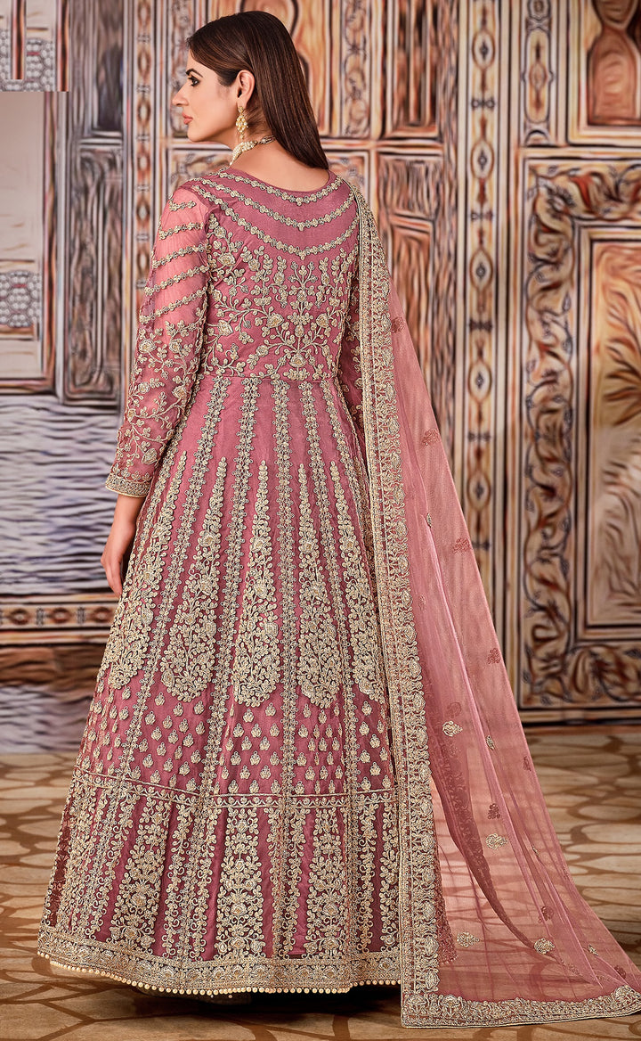 Butterfly Net Anarkali Suit with Heavy Sequins & Hand Work