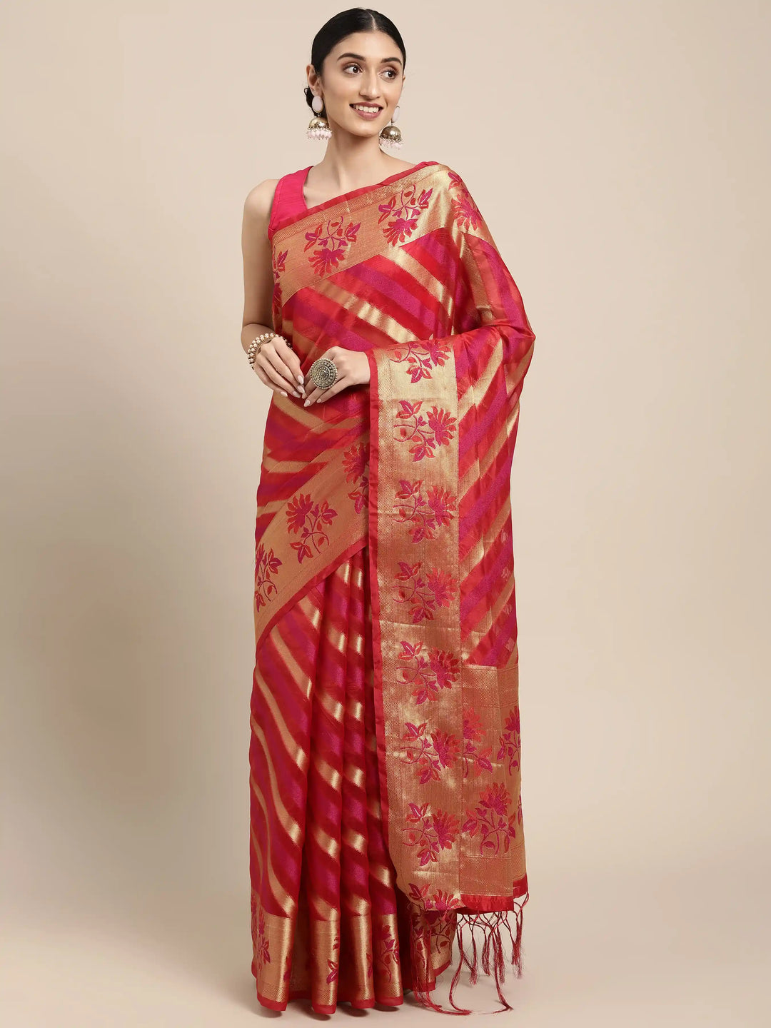 Breathtaking Organza Saree with | An Exclusive Designer Masterpiece