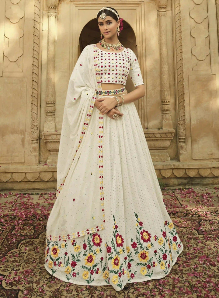 Georgette Lehenga with Thread & Sequins | Wedding & Party Wear