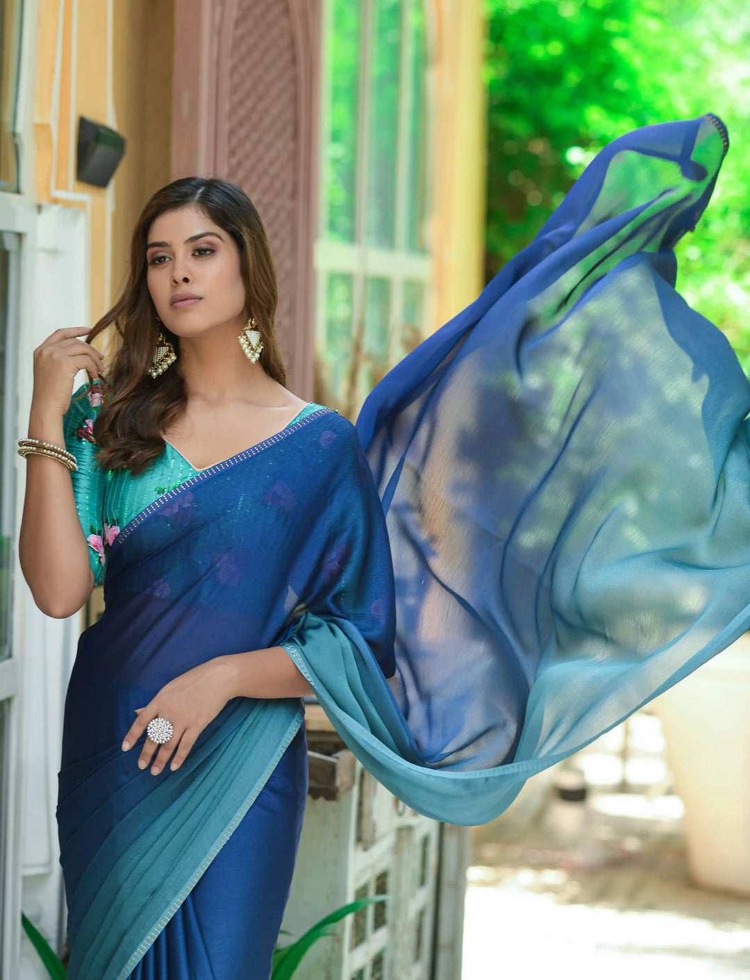 Beautiful Chiffon Saree | An Exclusive Designer Masterpiece