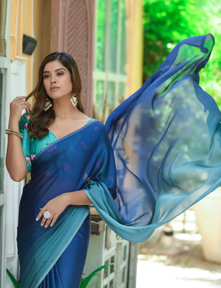 Beautiful Chiffon Saree | An Exclusive Designer Masterpiece
