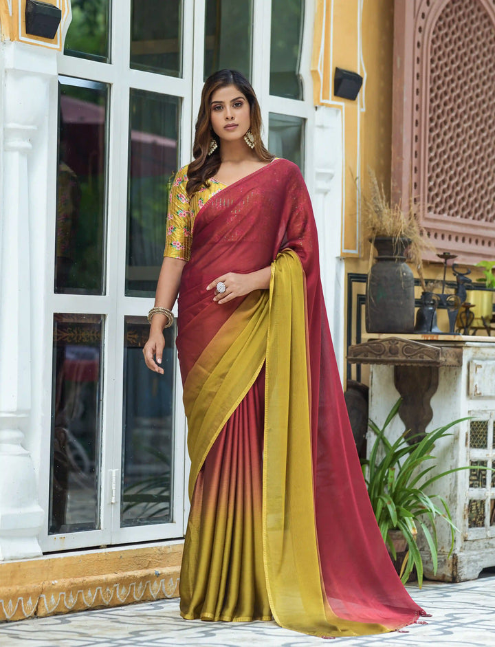 Beautiful Chiffon Saree | An Exclusive Designer Masterpiece