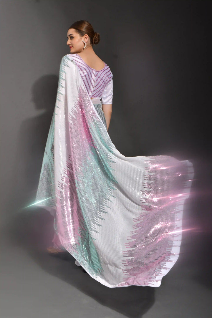 Luxurious Georgette Saree with | A Stylish and Sophisticated Choice